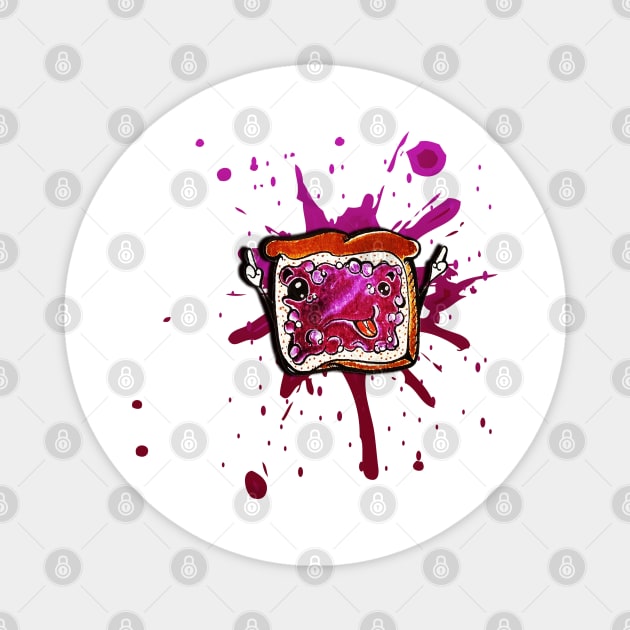 Jelly Jam Splash Magnet by Levys Artistry